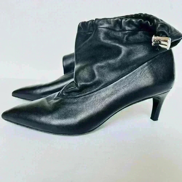 3.1 Phillip Lim Pointed Toe Slouch Drawstring Pull Ankle Booties - Picture 6 of 11